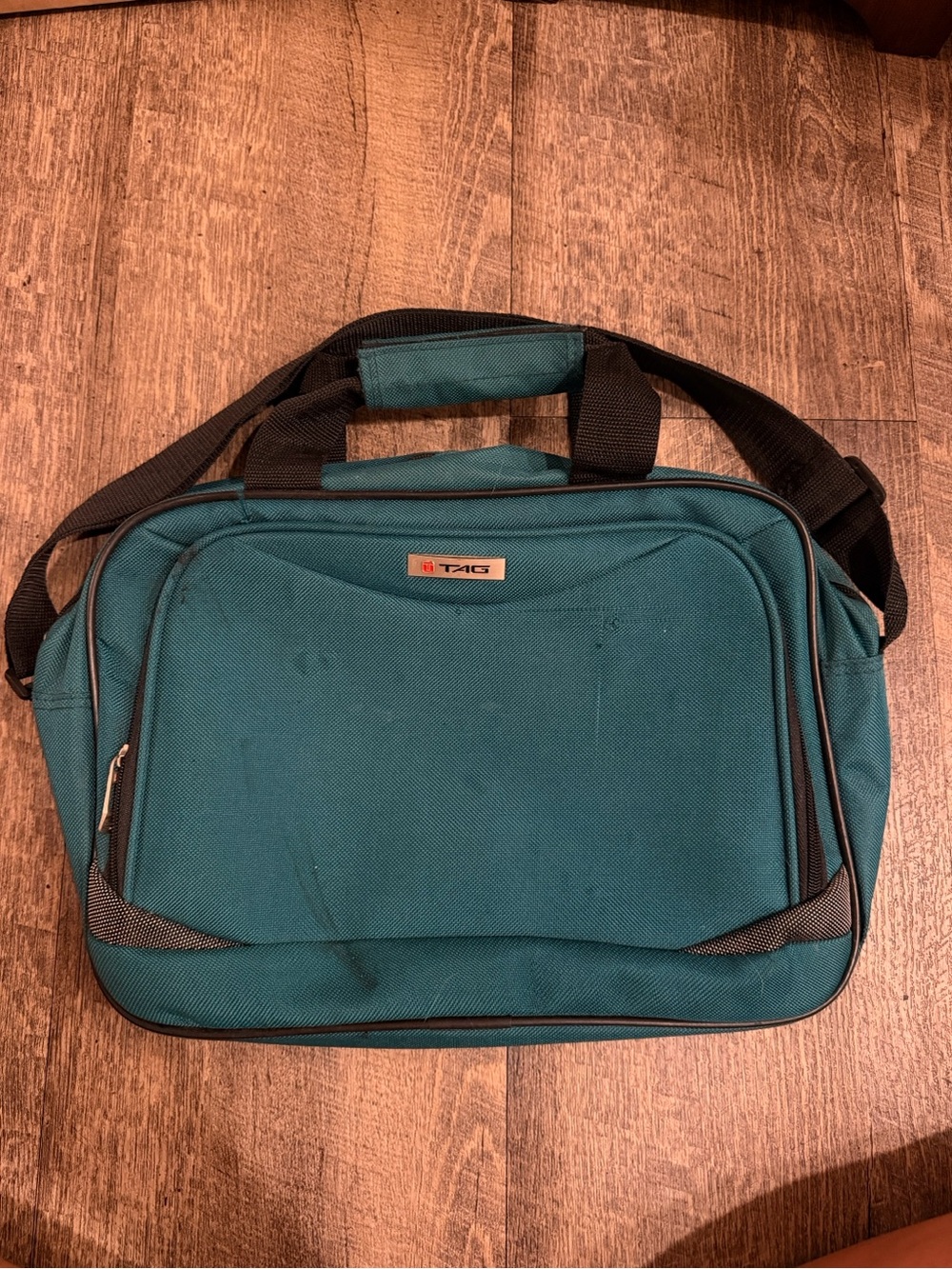 TAG Teal Green Padded Laptop Business Shoulder Bag 14”